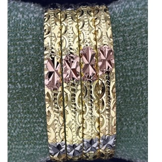 Punching Gold Plated Bangles