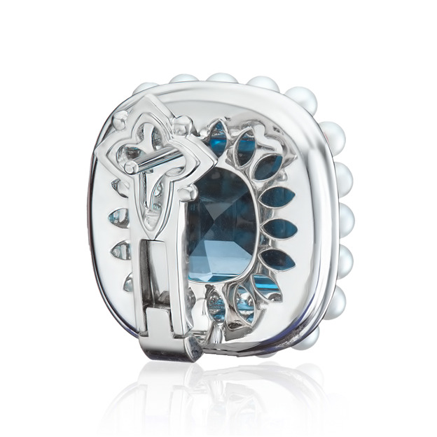 Estro Swiss Topaz Earrings - Image 2