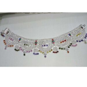 Jashti Milan Fancy Silver Payal