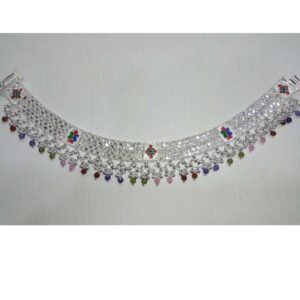 Jashti Milan Fancy Silver Payal