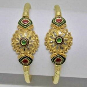 22k Gold Jadatar Bangles