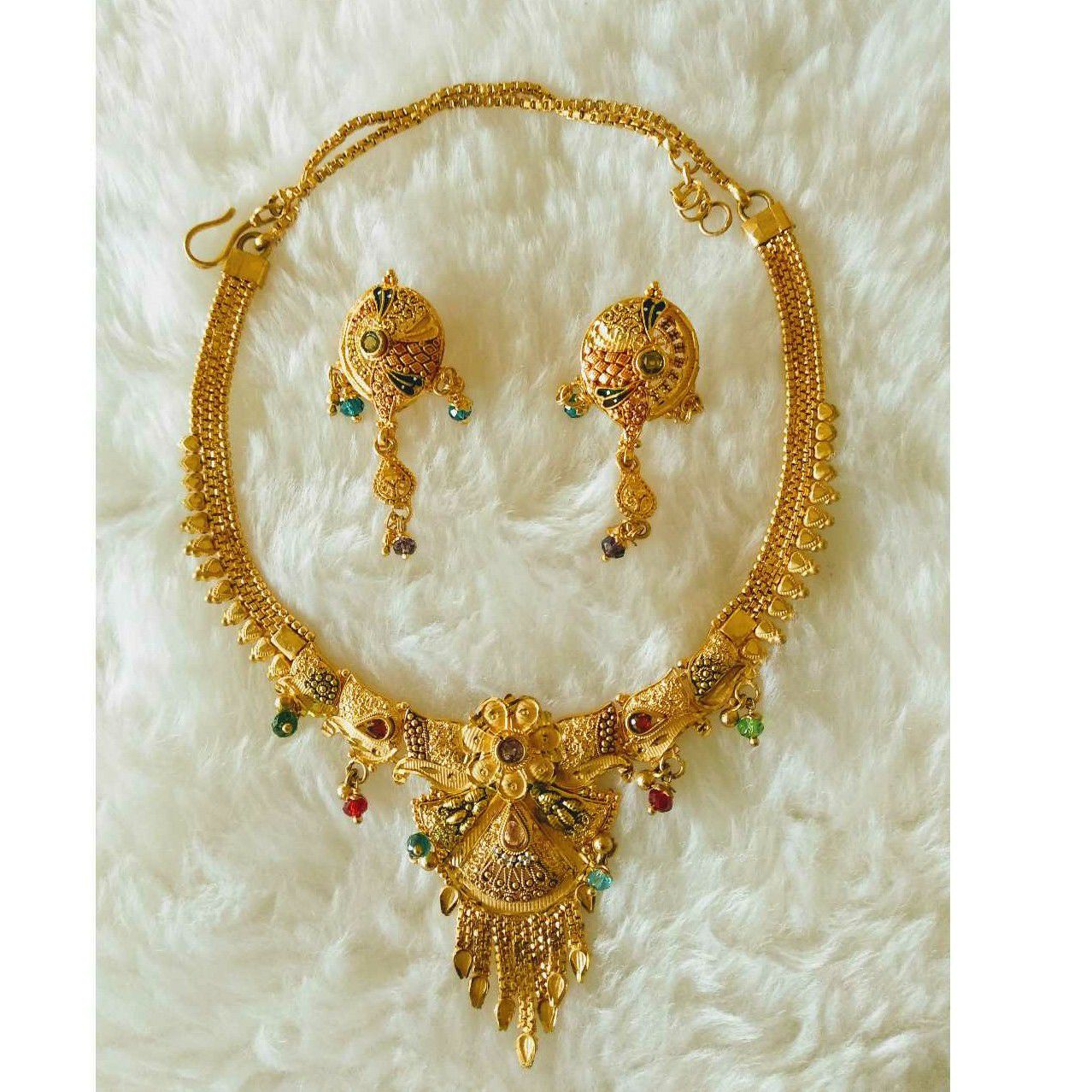 Gold Necklace Setii Butti Antique Piece