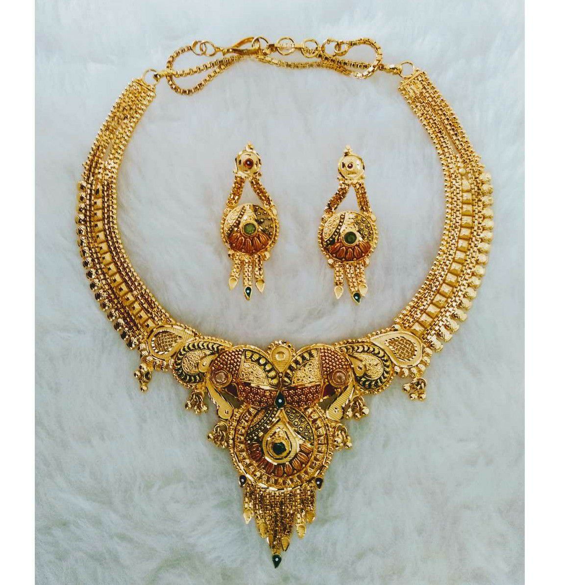 Gold necklace  set butii Fancy
