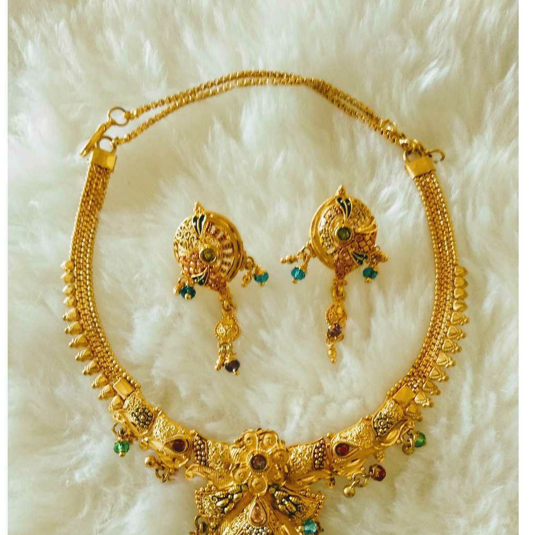 Gold Necklace Set Antique Piece - Image 2