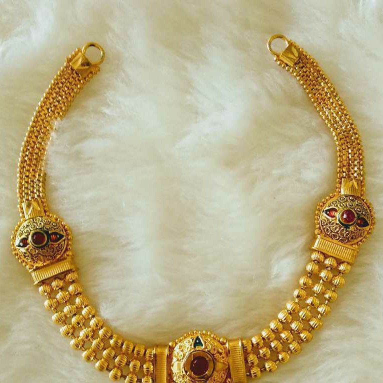 Gold Fancy Necklace Set Butii - Image 3
