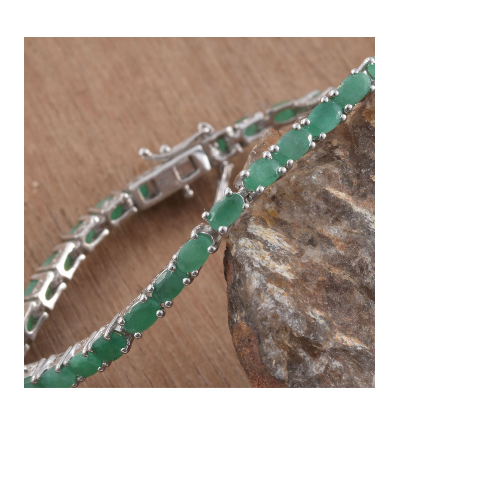 Zambian Emerald Tennis Bracelet - Image 2
