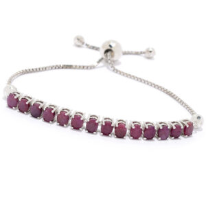 Bolo Chain Bracelet With Precious Gemstone