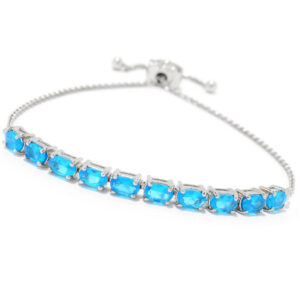 Blue Apatite Bolo Bracelet