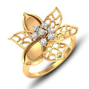 Exotic Orchid Diamond Ring