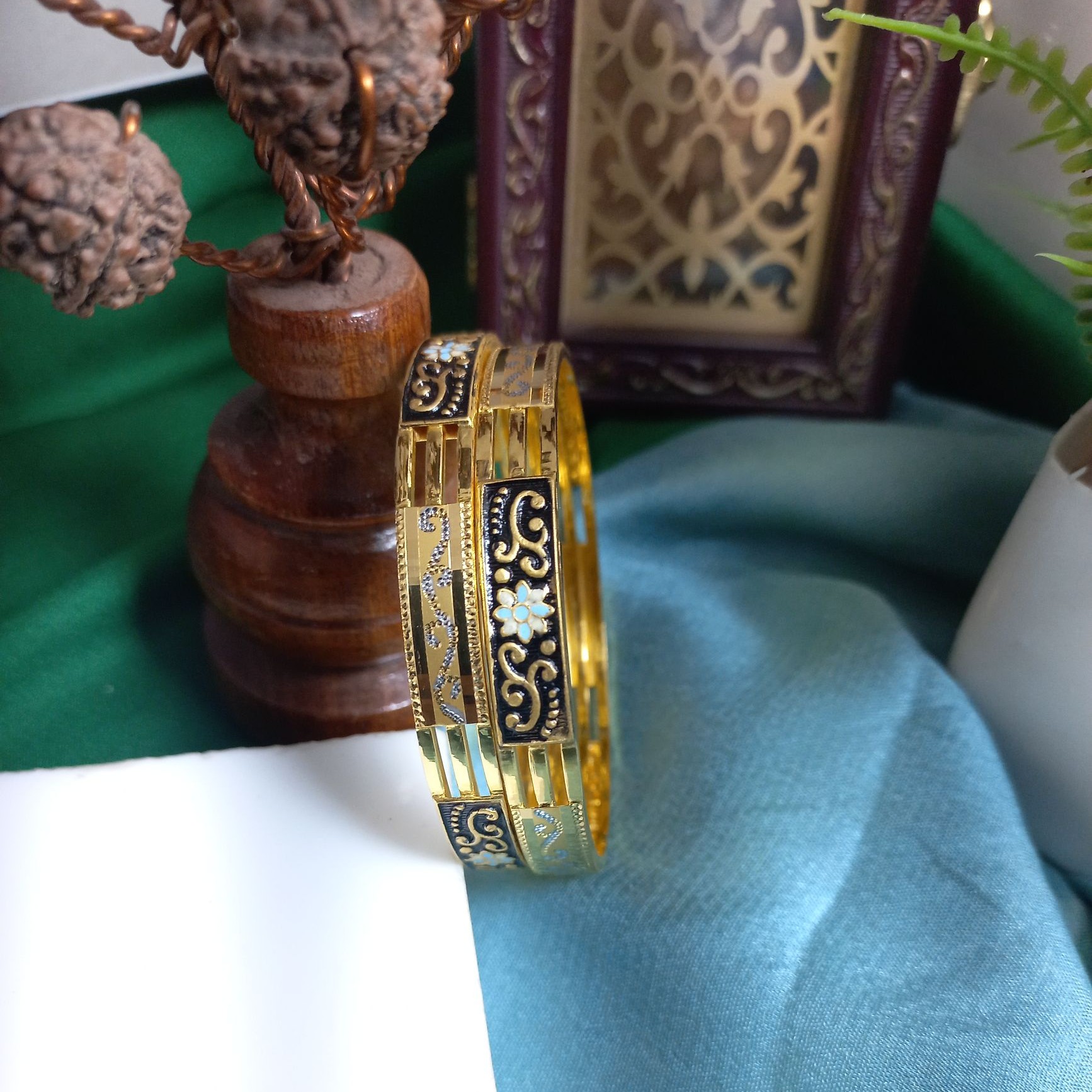 22K Gold Antique Bangle Kada