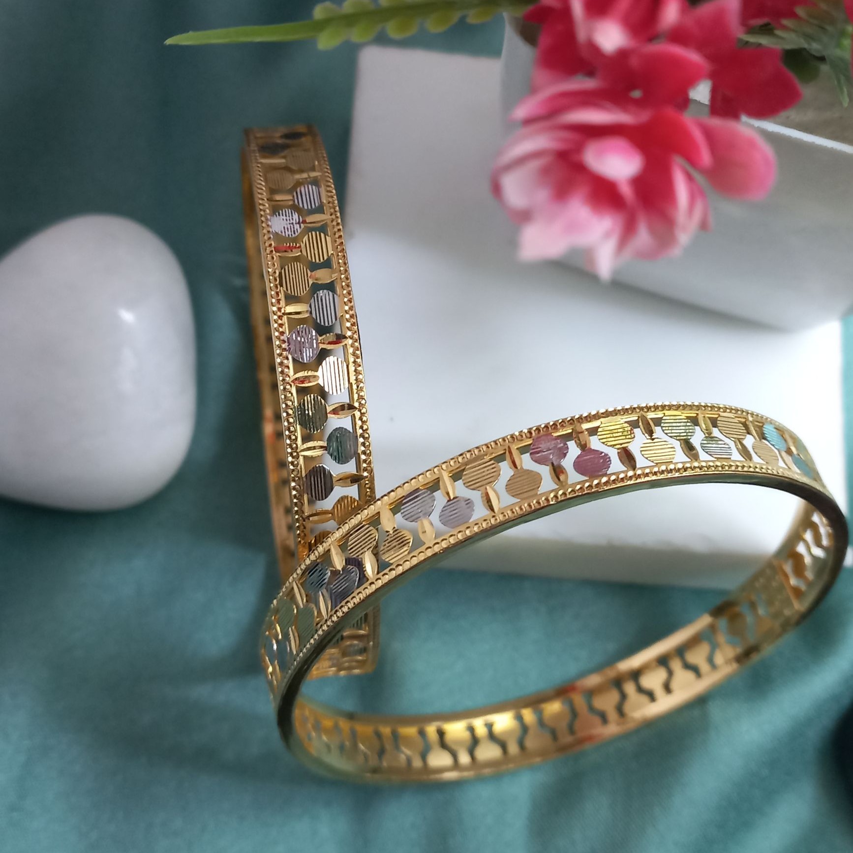 22K Gold Designer Bangles