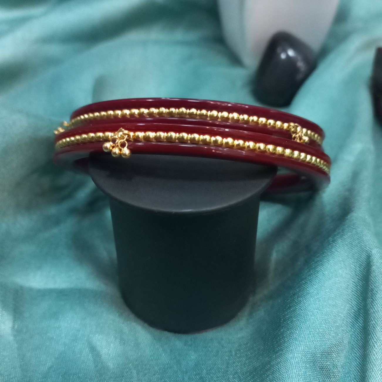 22KT Gold Plastic Kangan design For Bridal