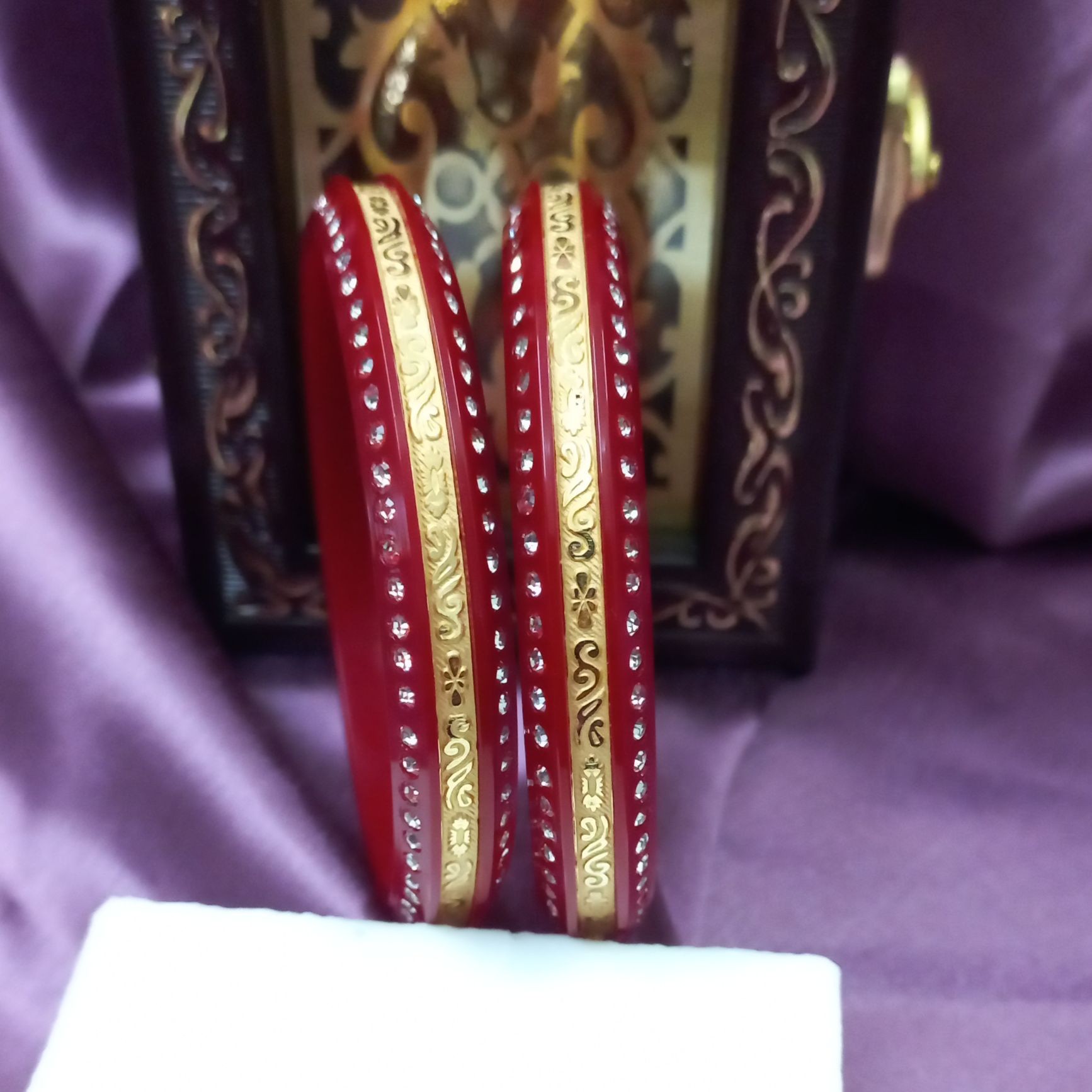 22KT New Latest Design Gold Plastic Chudi