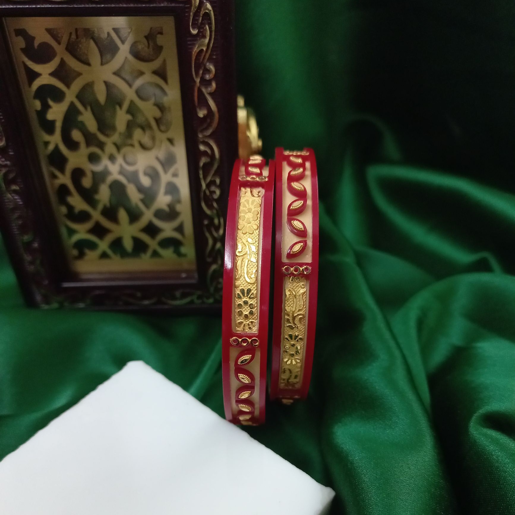 22KT Stunning Design Gold Plastic Chudi
