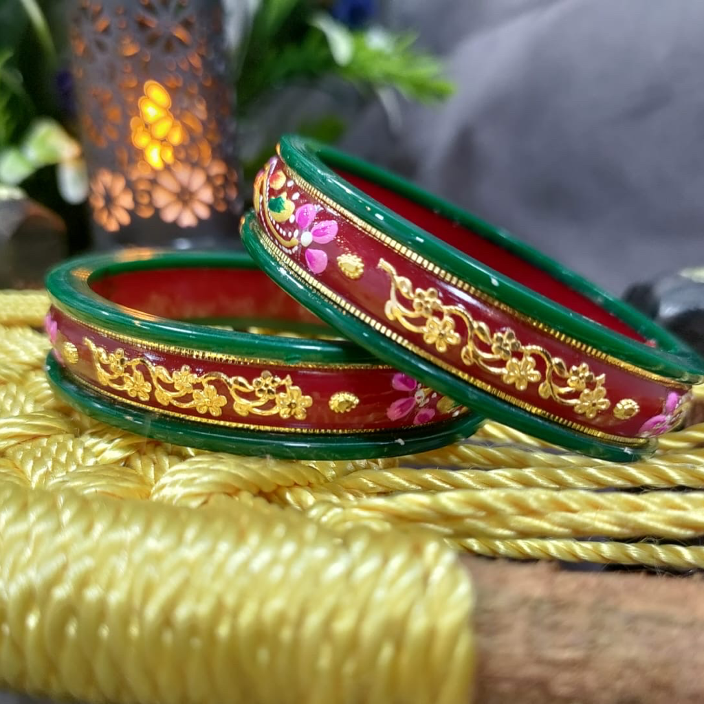 gold And plastic bangle