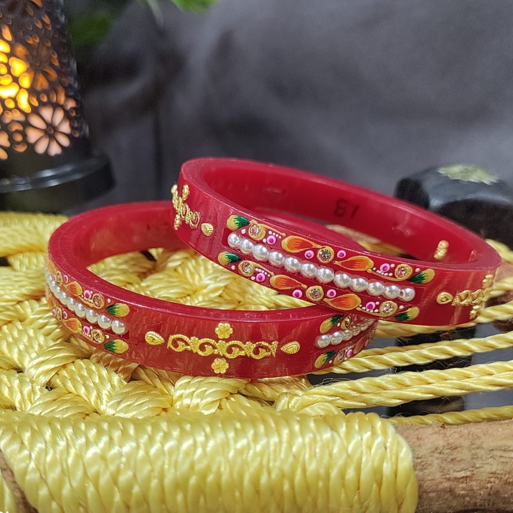 gold plastic patli bangle
