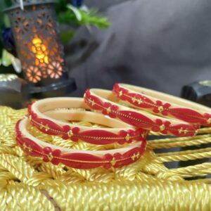 22kt Red gold plastic bangle Pair