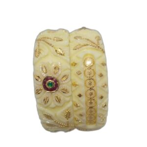 Gold Art Work rajputani royal bangle