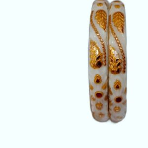 Gold Art Work rajwadi bangle for women