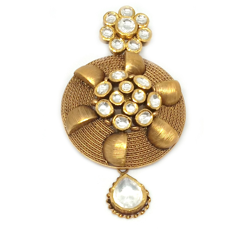 22KT Antique Pendant Set - LJ-5 - Image 2