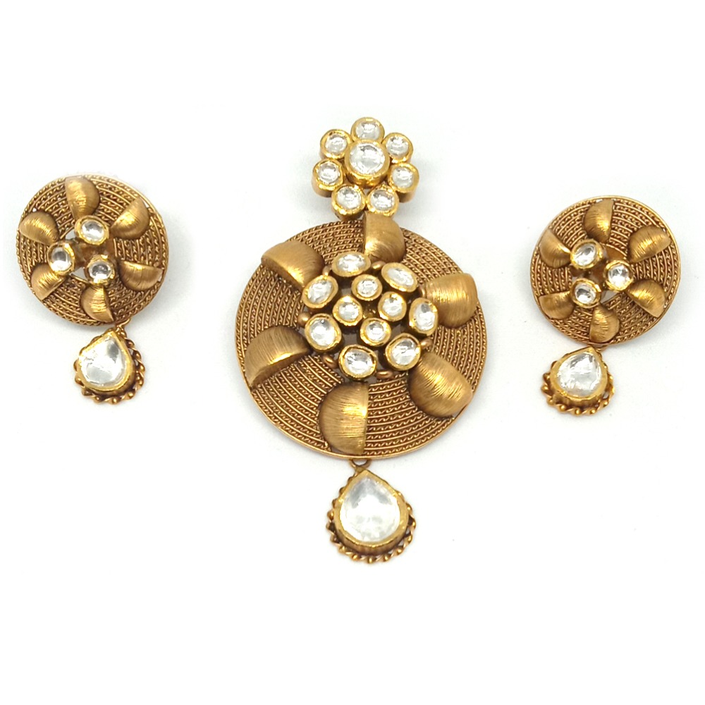 22KT Antique Pendant Set - LJ-5