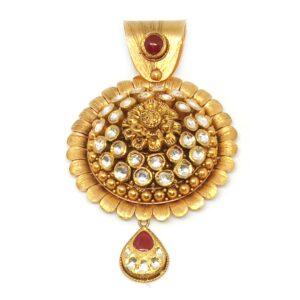 22KT Antique Gold Pendant Set - LJ-4