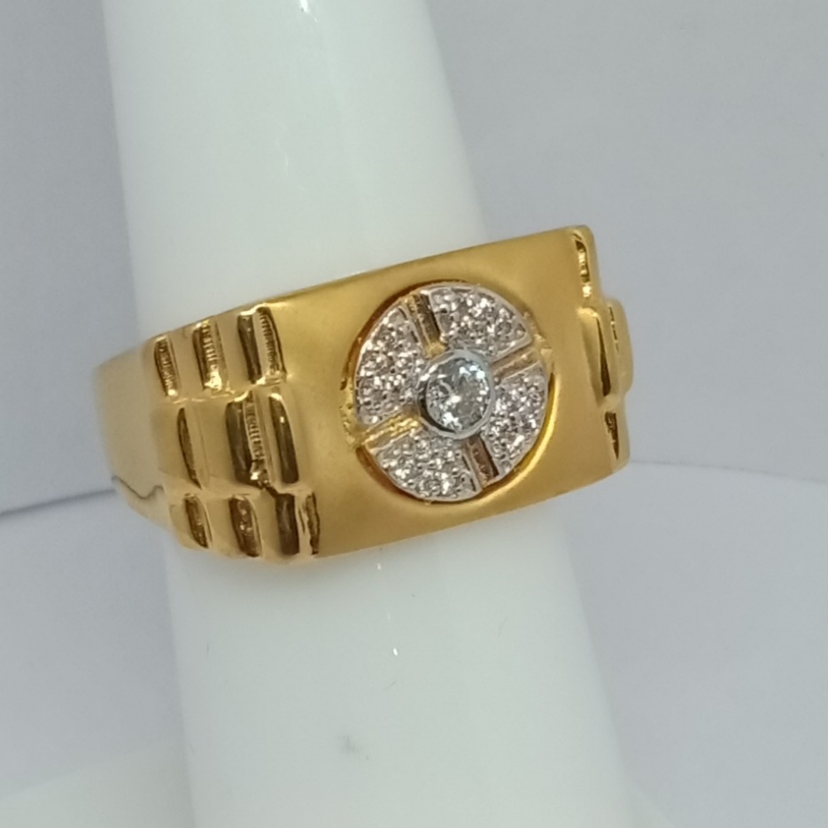 22KT Gold Gents Ring LJ-11 - Image 2