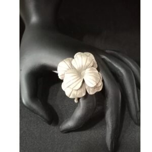 925 Silver Rose Design Ring LJS 001