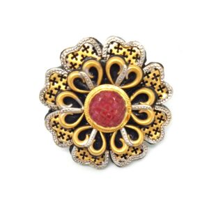 22KT Gold Antique Ladies Ring - LJ-2