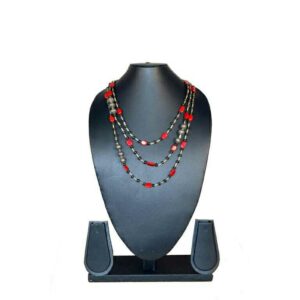 Natural Pure Red Stoned Necklace