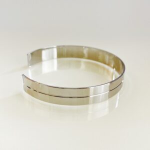 18 Kt Hallmark Stamped White Gold Statement Men's Cuff Bracelet 20 Gm