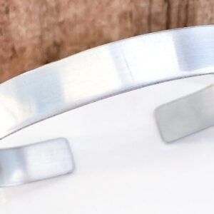 18 Kt Hallmark Stamped White Gold Minimalist Men's Cuff Bracelet 20 g