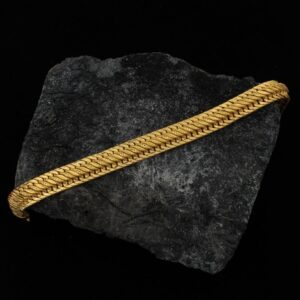 22 Kt Yellow Gold Link Chain Handmade Men's Bracelet 30 Gms