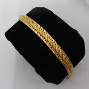 22 Kt Yellow Gold Link Chain Handmade Men's Bracelet 30 Gms