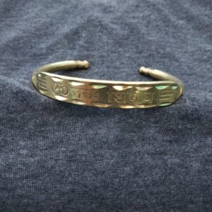 18 Kt Yellow Gold Open Cuff Handmade Men's Bracelet 30 Gms