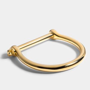 18 Kt Yellow Gold Hinge Handmade Men's Bracelet 25 Gms