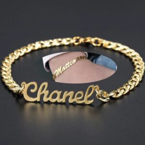 18 Kt Yellow Gold Personalized Handmade Men's Bracelet 30 Gms