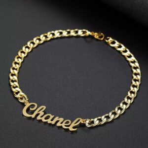 18 Kt Yellow Gold Personalized Handmade Men's Bracelet 30 Gms