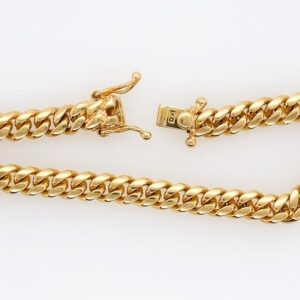 18 Kt Yellow Gold Curb Cuban Chain Men's Bracelet 40 Gms