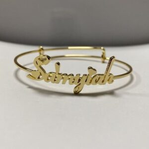 18 Kt Yellow Gold Personalized Handmade Men's Bracelet 30 Gms