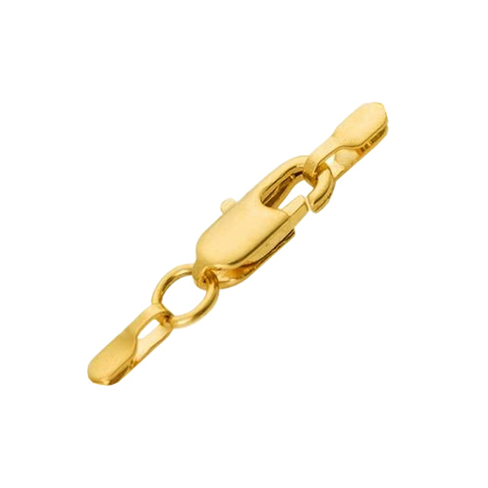 22 Kt Yellow Gold Necklace Curb Multi Color CZ Chain 14 Gram - Image 3