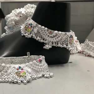 Agra Fancy Silver Payal