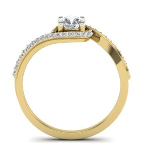 18KT Gold Simona Solitaire Diamonds Engagement Ring