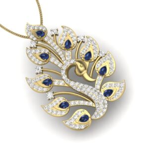 18KT Yellow Gold Morni Natural Diamond Pendant
