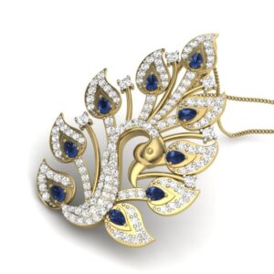 18KT Yellow Gold Morni Natural Diamond Pendant