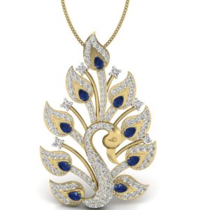 18KT Yellow Gold Morni Natural Diamond Pendant