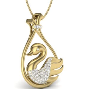 18KT Yellow Gold Dianna Natural Diamond Pendant