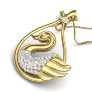 18KT Yellow Gold Dianna Natural Diamond Pendant