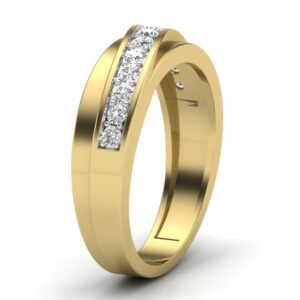18KT Yellow Gold Merrile Diamond Engagement Ring