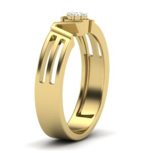 18KT Yellow Gold Love Promise Ring